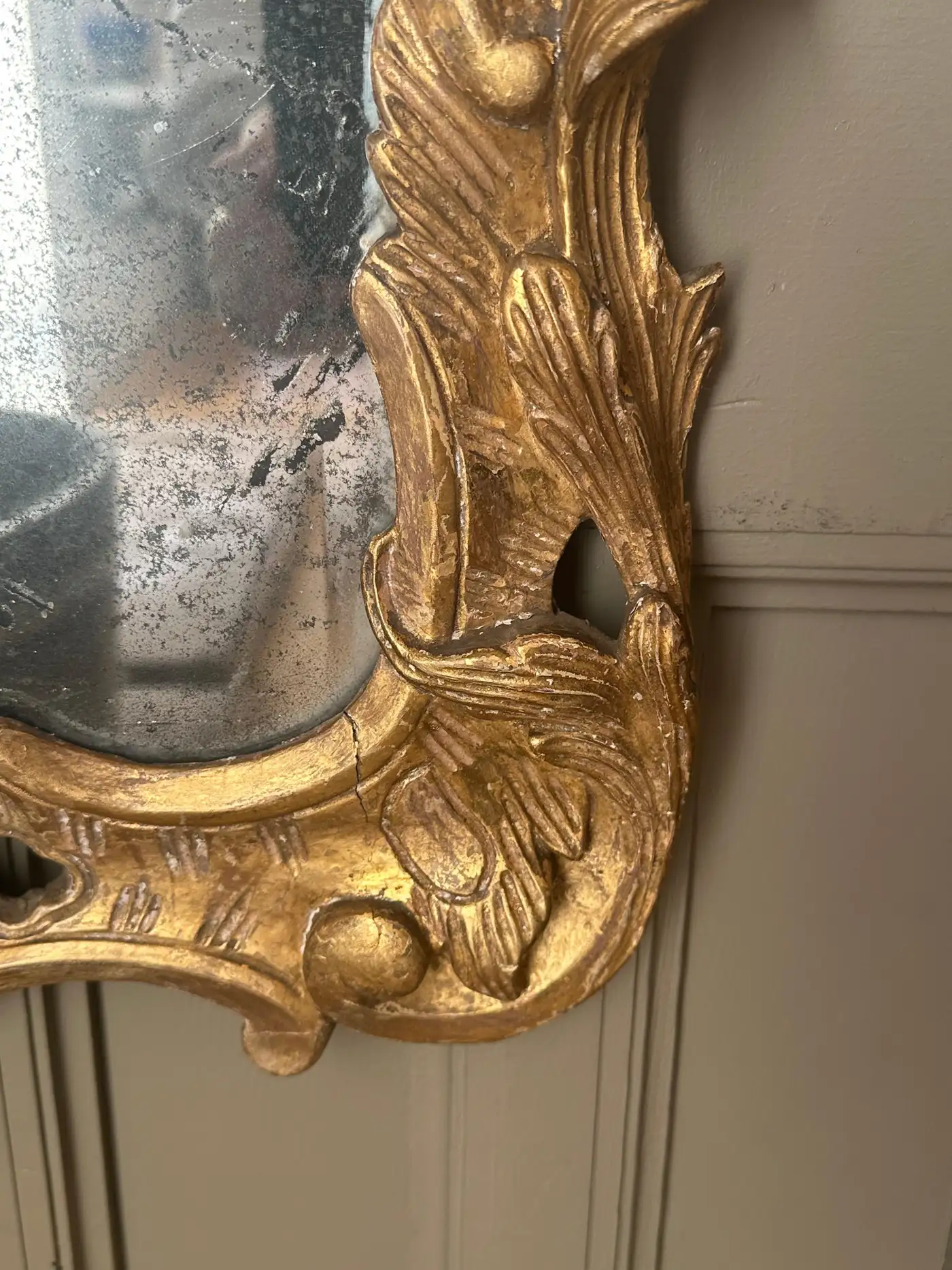 Early 18th Century Irish George II Giltwood Mirror - Image 8