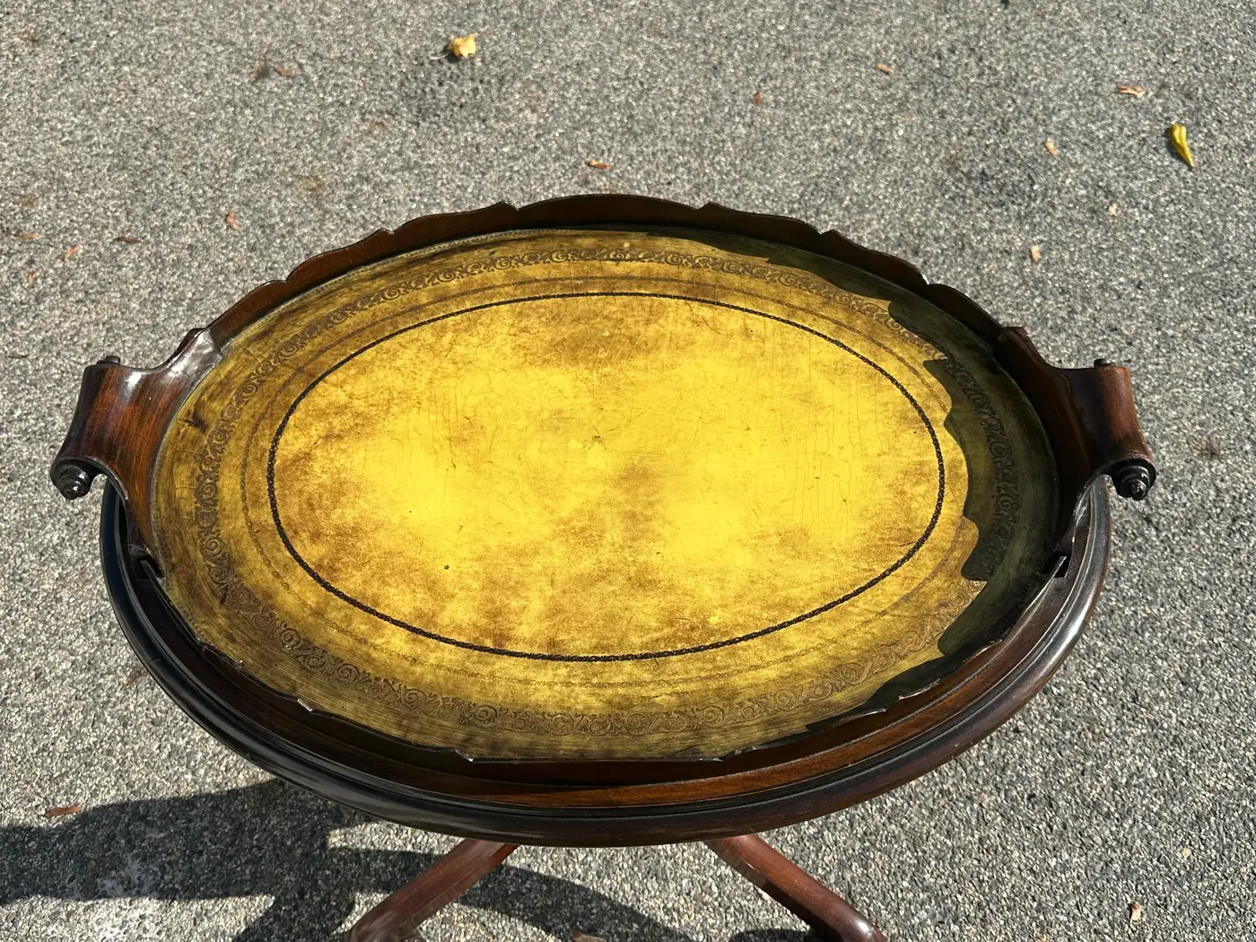 Pair of Regency Style Tray Top Side Tables - Image 3