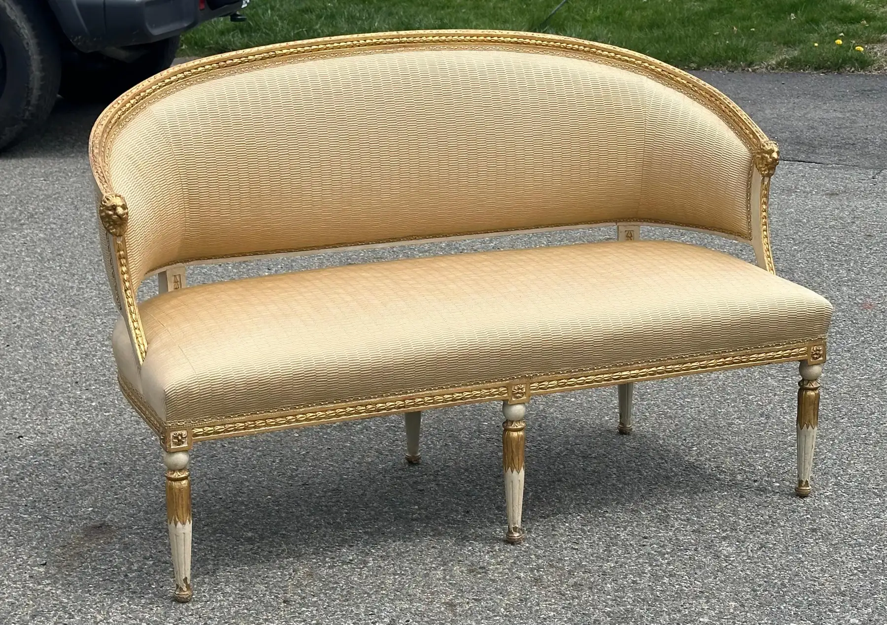 19th Century Swedish Neoclassical Gustavian Sofa Settee - Image 3