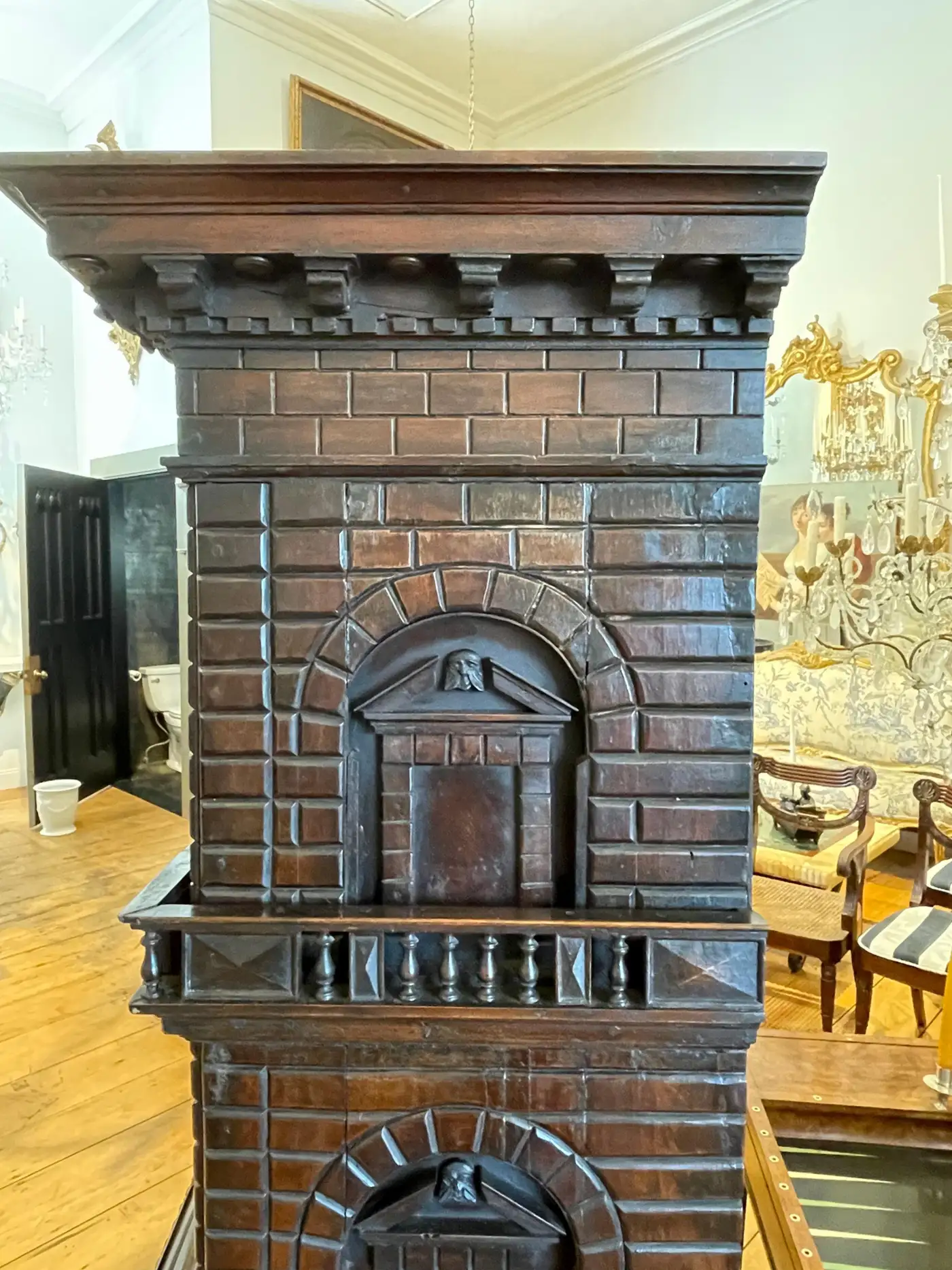 Italian Renaissance Walnut Collector's Cabinet or Vargueno - Image 6
