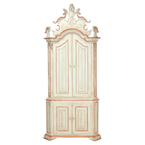 Early 20th Century Painted Baroque Cabinet
