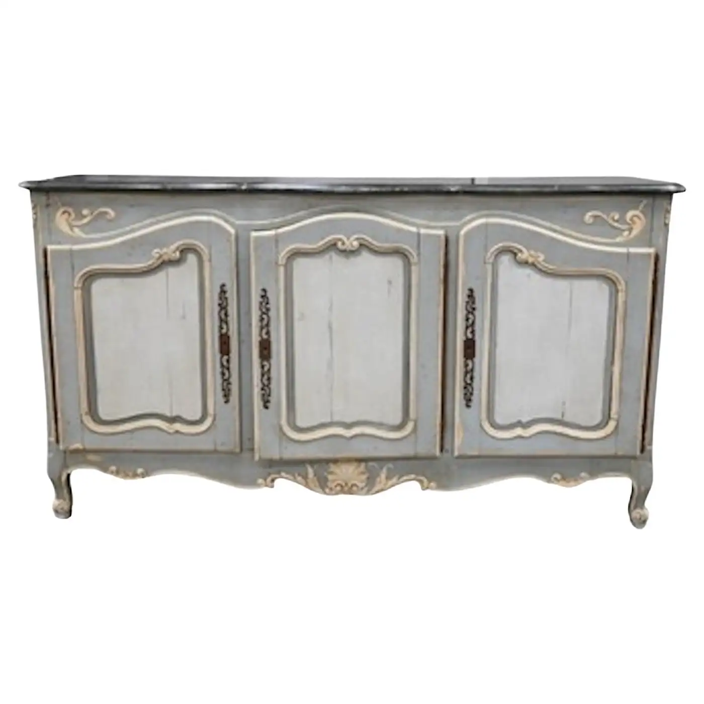 19th Century French Louis XV Painted Cabinet or Sideboard