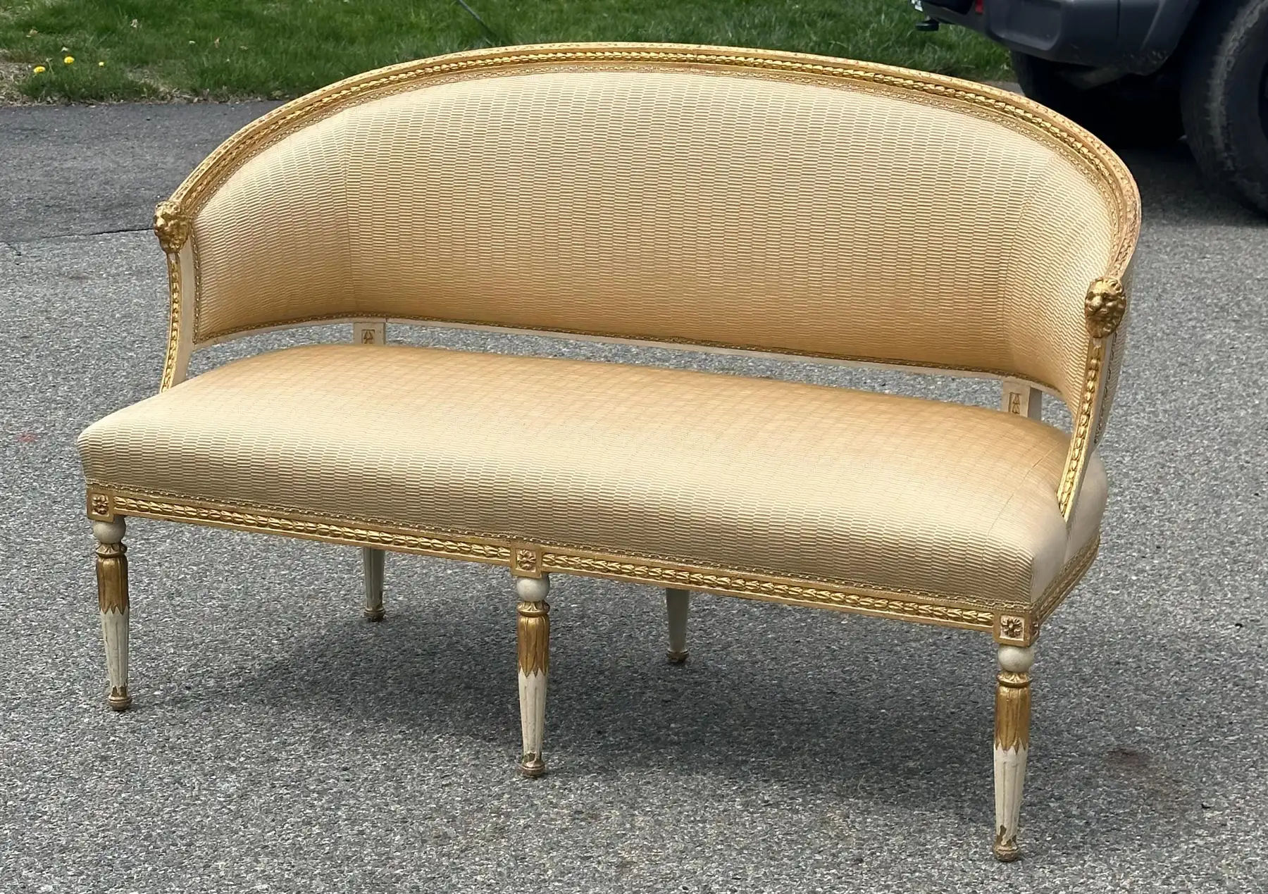 19th Century Swedish Neoclassical Gustavian Sofa Settee - Image 4