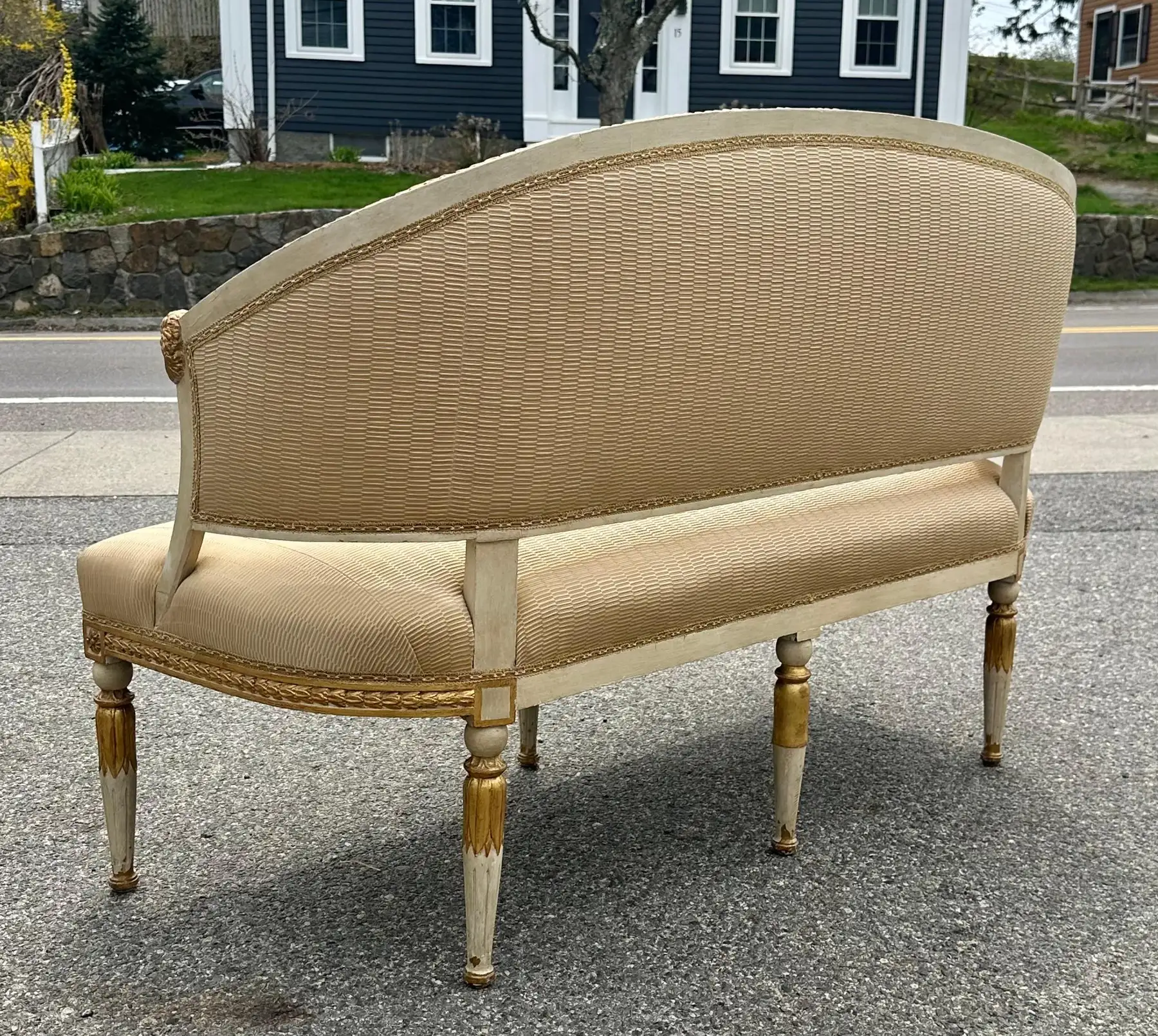 19th Century Swedish Neoclassical Gustavian Sofa Settee - Image 7