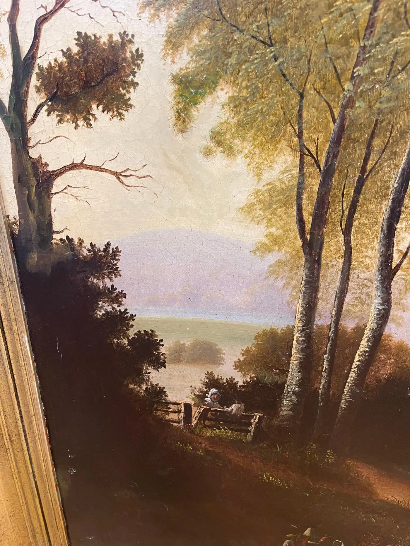 19th Century American Landscape Painting in Style of George Caleb Bingham - Image 10